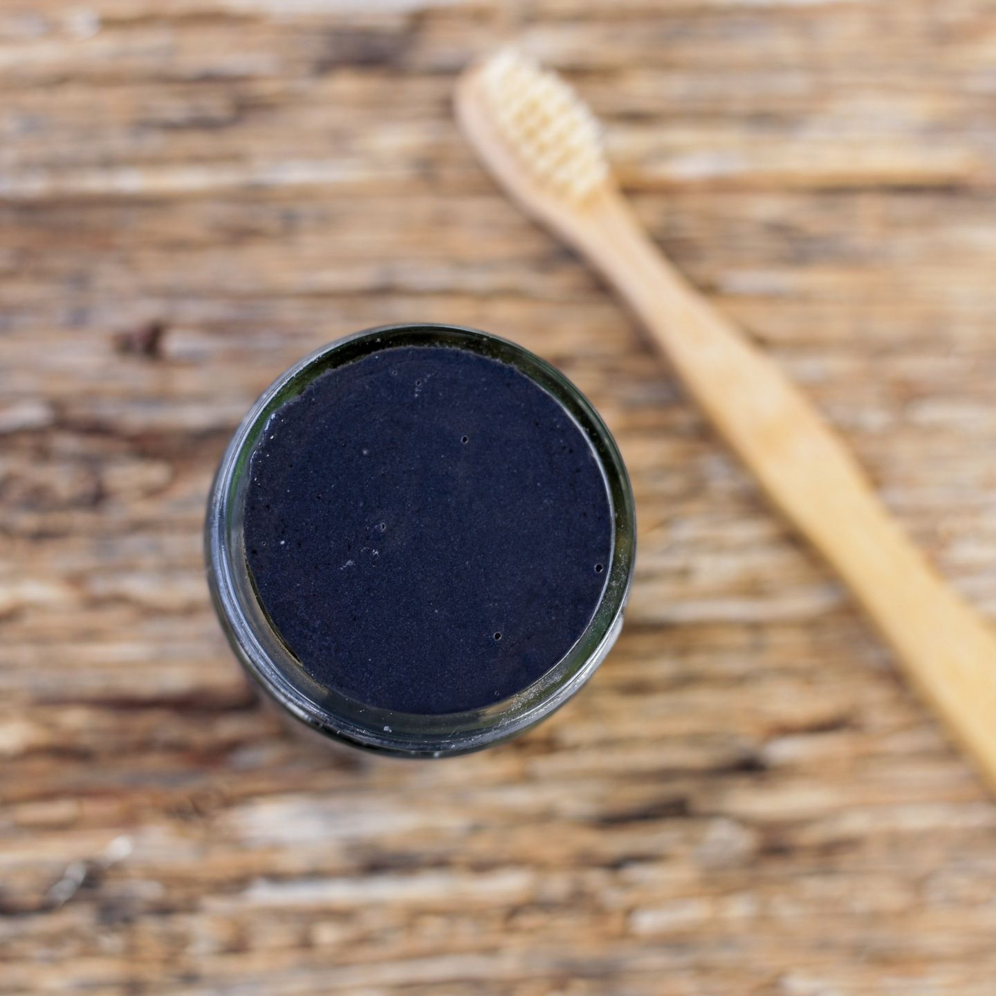 Homemade Activated Charcoal Toothpaste from above